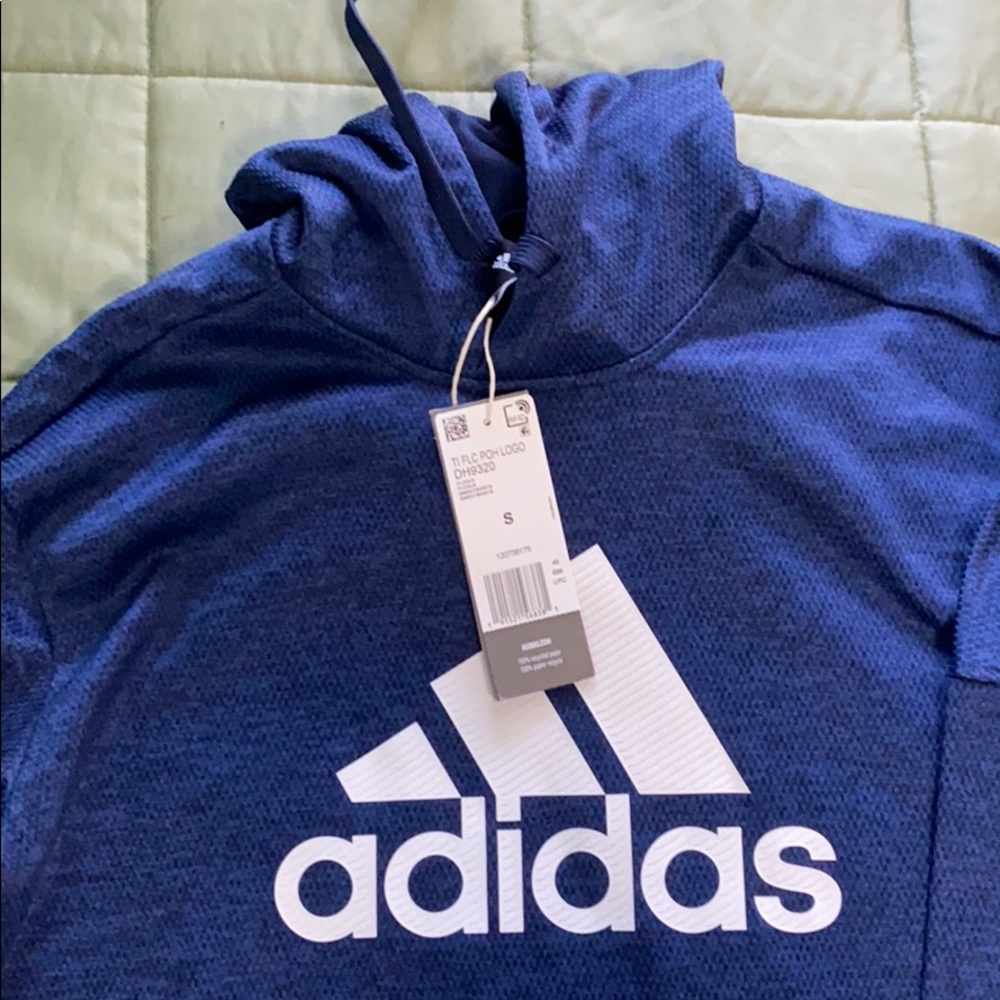 Blue adidas hoodie